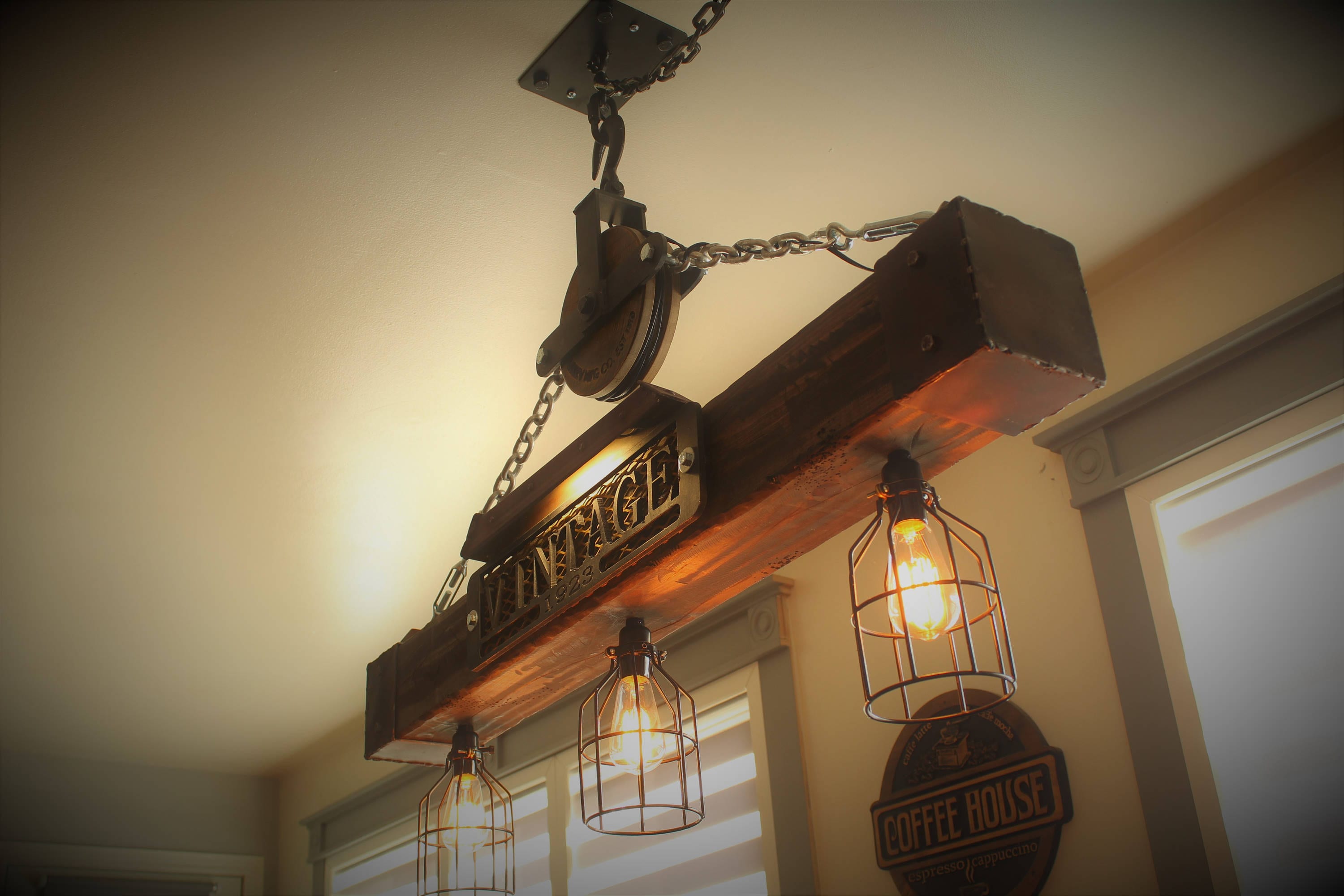Vintage pulley sale lights
