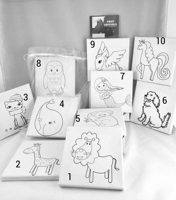 Cartoon Sketchpad Line Drawing Canvas Color Filling For Kids Or