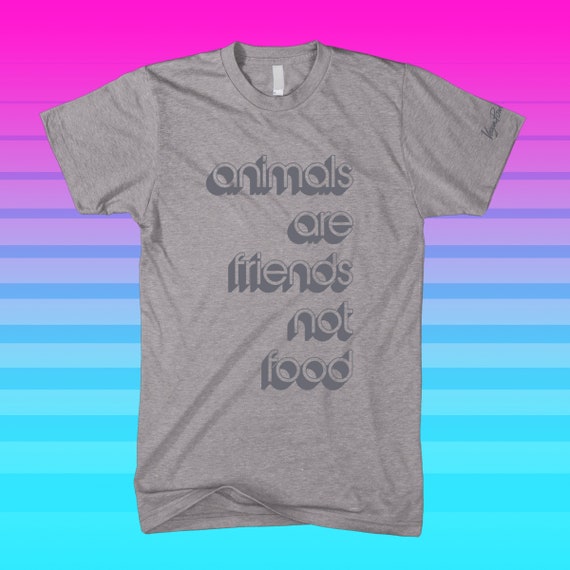 Shirt Retro Vegan 70s Grey 