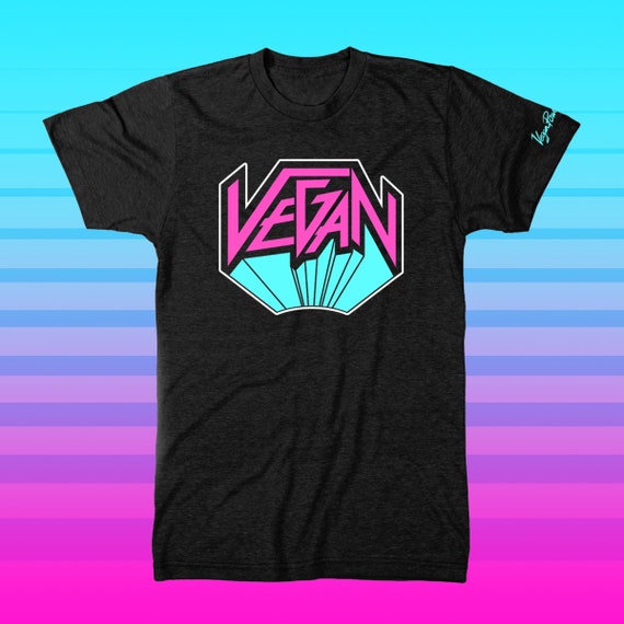 VEGAN METAL SHIRT Vegan Power Co Logo T 