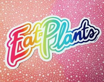 Vegan Sticker Eat Organic Outdoor Magnet MAG145