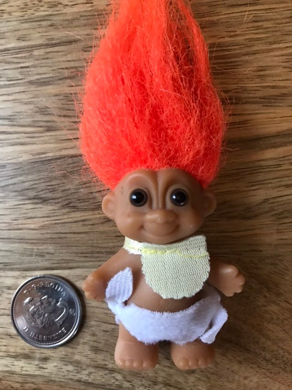 Rare Vintage Troll Doll Baby With Orange Hair Russ Troll Etsy