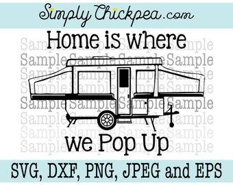 Pop Up Camper Svg Etsy