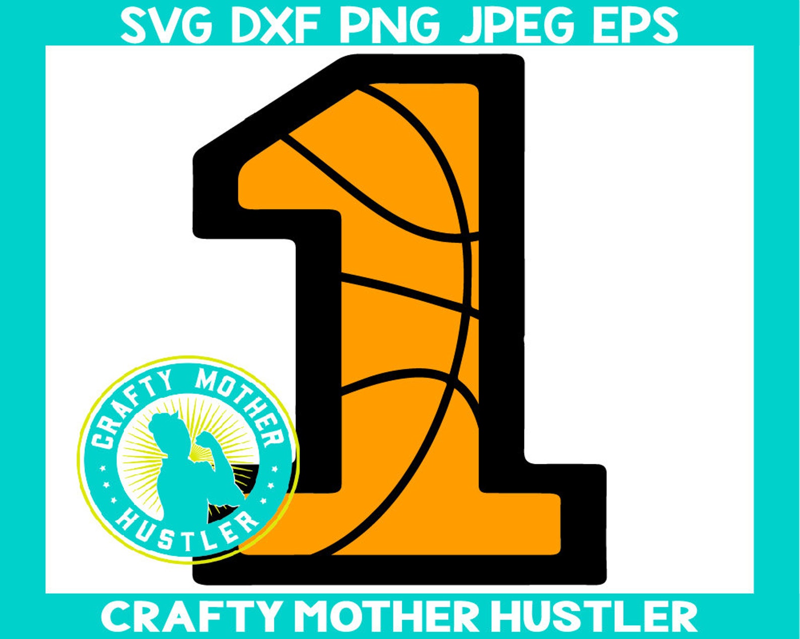 Basketball Number One SVG Design basketball varsity design Etsy