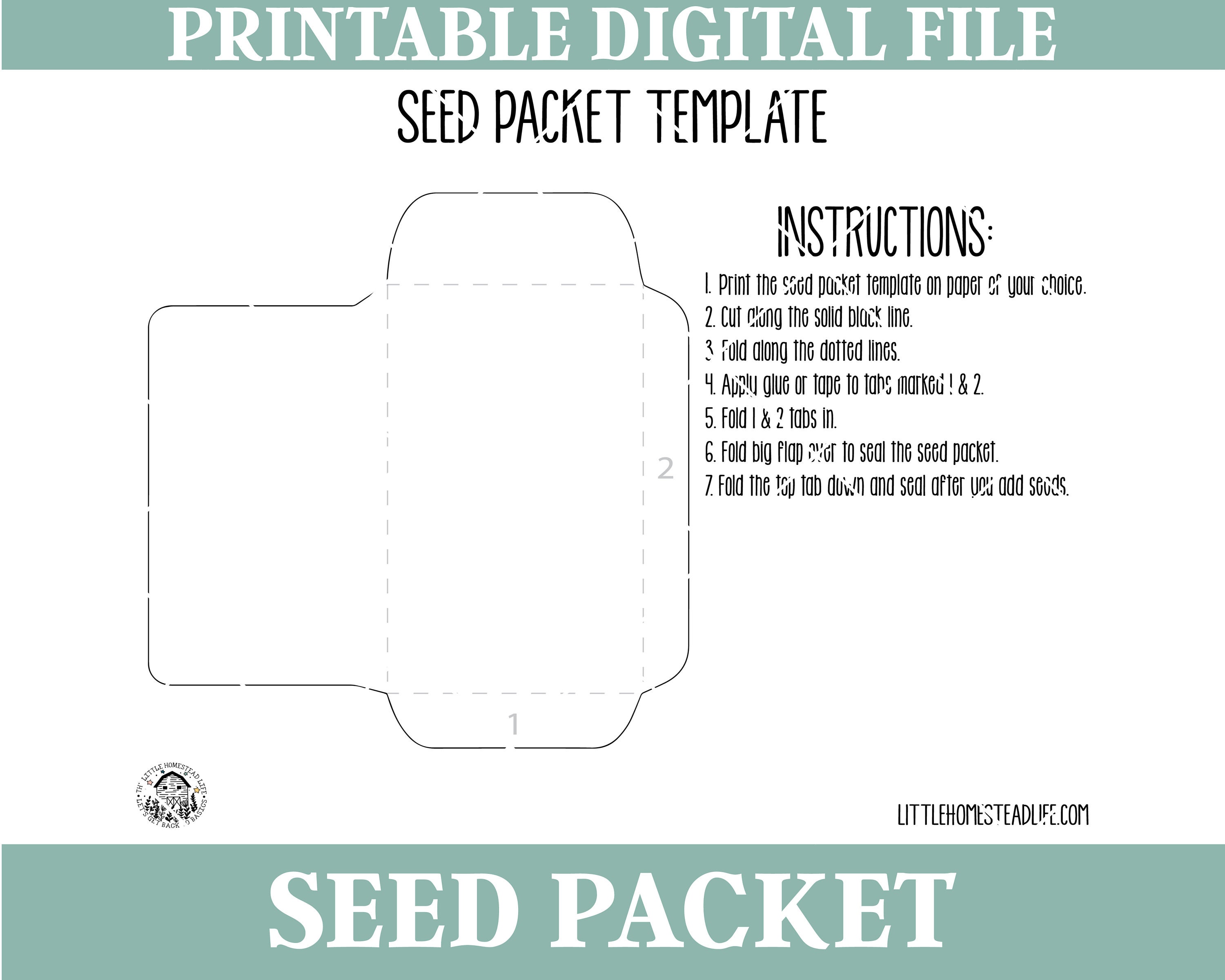 DIY Seed Packet Organizer (Free Sewing Pattern)
