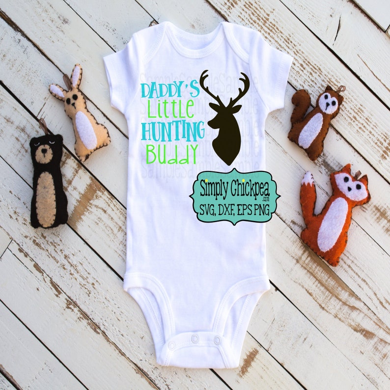 Download Daddy's Little Hunting Buddy SVG deer antlers svg deer | Etsy