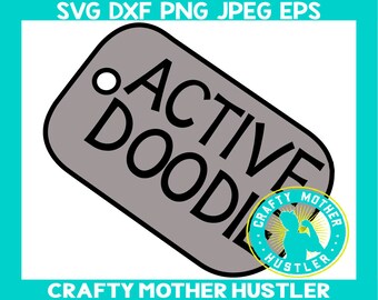 Active Doodie SVG Design Military Dog 