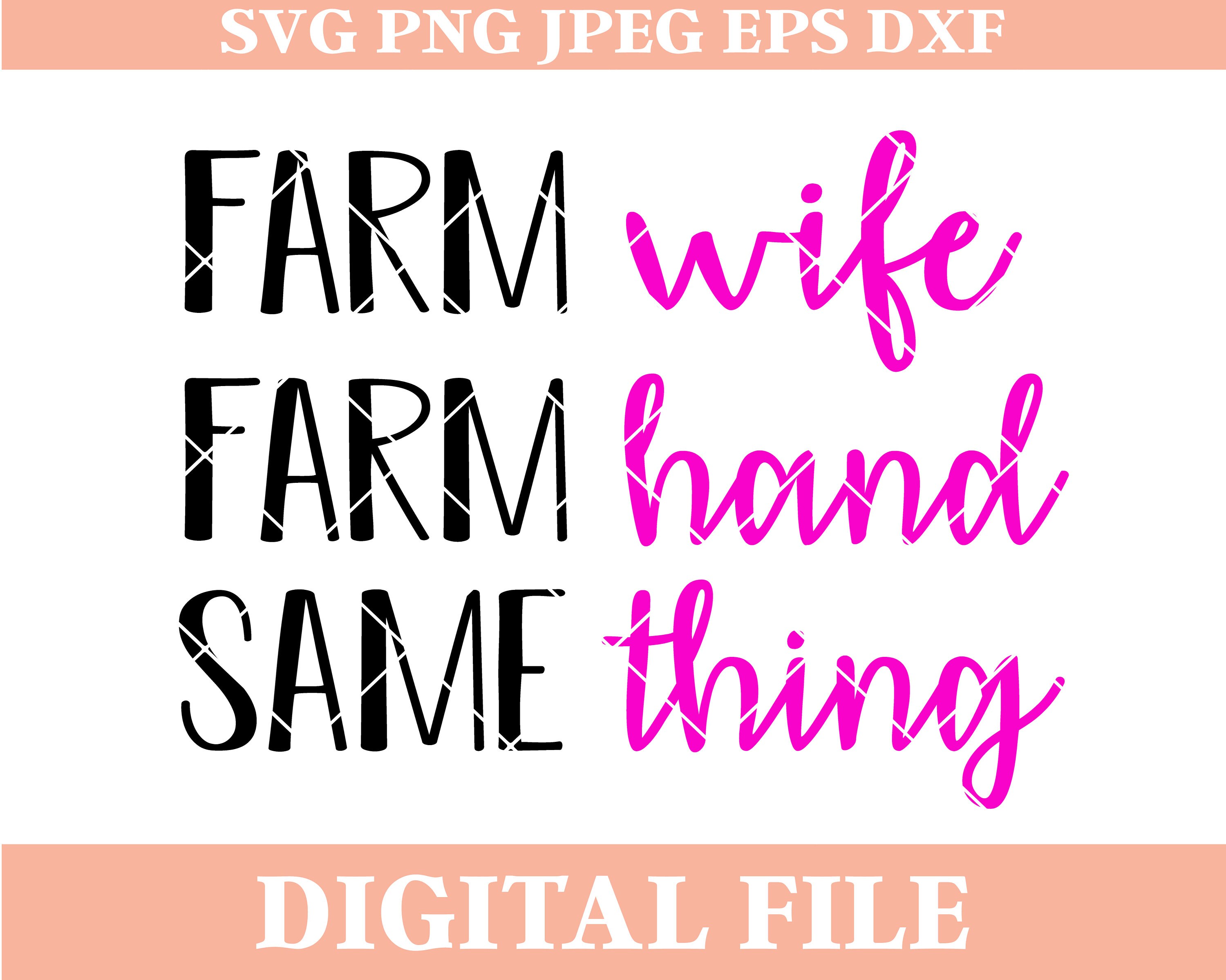 Funny Farm Wife Svg Etsy Canada