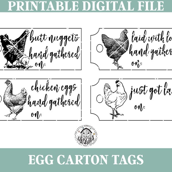 Egg Carton Labels - Etsy
