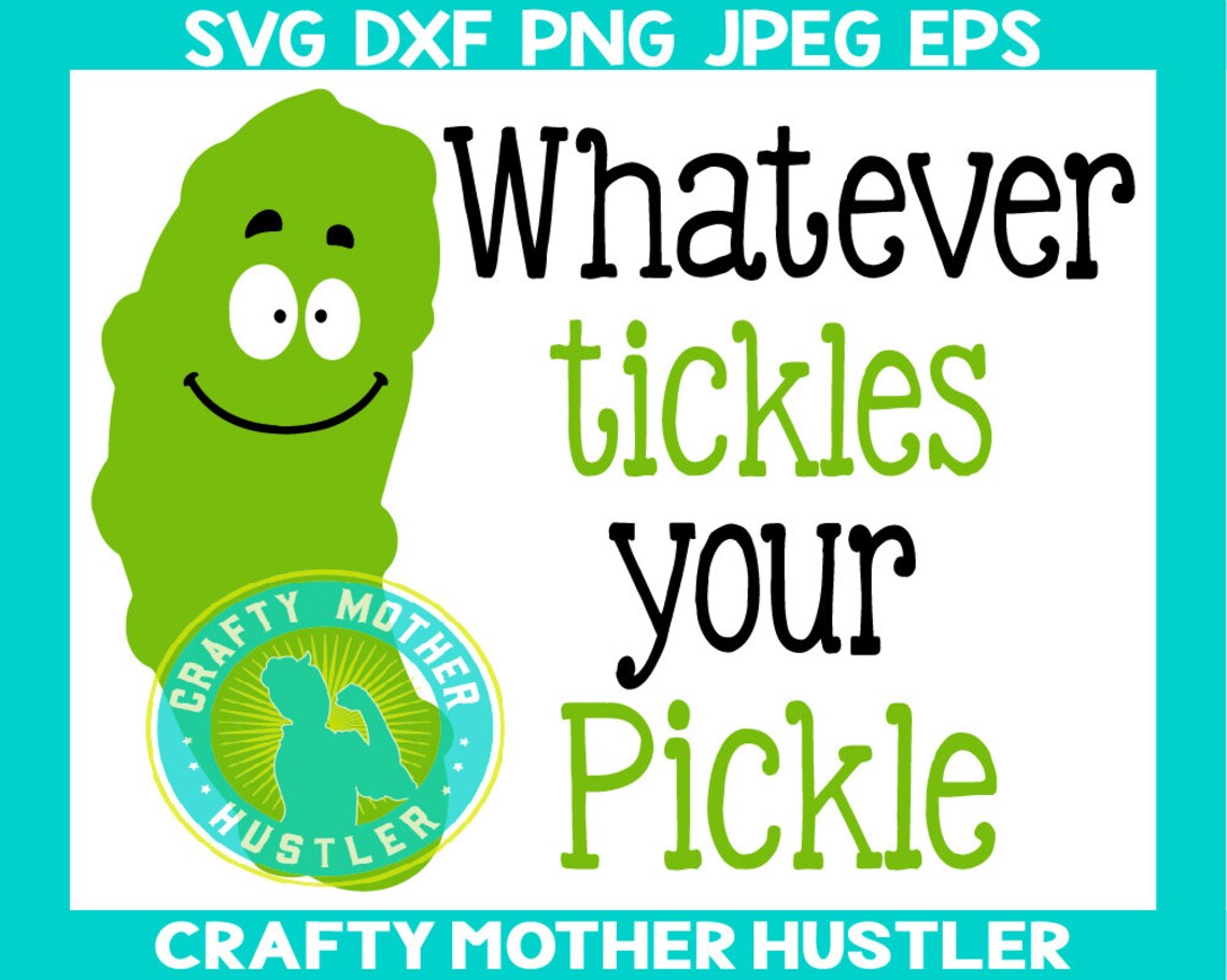 Whatever Tickles Your Pickle SVG Design ferro da stiro al Etsy