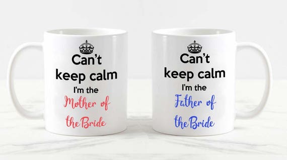 mother and father of the bride mugs