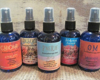 Aromatherapy Sprays / Essential Oil misters / ExiScentials /