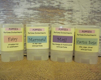 Bálsamos perfumados sólidos de amapola, barras de perfume