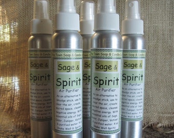 Sage Mister / Sage Spray / Sage & Spirit Mister / Smudge Sage Spray / smokeless sage spray / purifying sage