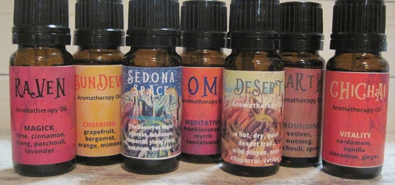 Aromatherapy oils / Essential Oil blends /  Exiscentials / Raven / Desert / Chi Chai / Om & more!/