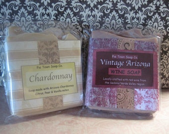Wine soap /  Red Wine Soap /  Chardonnay soap /  Wine gifts /  Arizona wine soap  / Arizona Gifts /