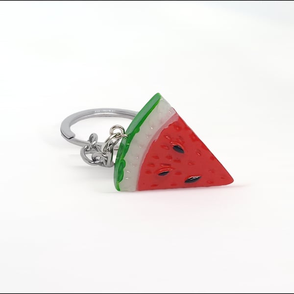 Watermelon key chain, Palestine Watermelon key chain, Palestine support key chain,  fruit key chain, Watermelon keychain, gifts that give