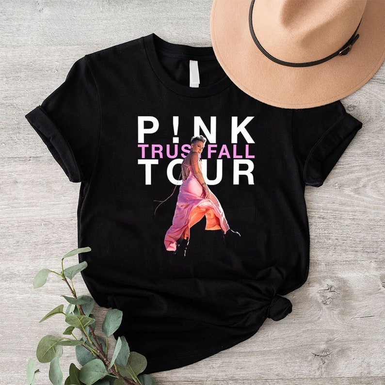 Pink on Tour Shirt Trustfall Tour 2023 Shirt Pink Tshirt Etsy