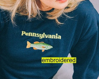Embroidered pennsylvania Crewneck sweatshirt