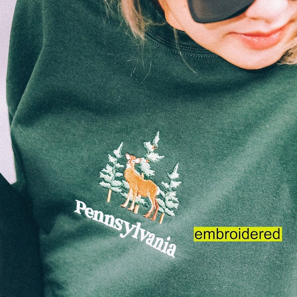 Pennsylvania Crewneck sweatshirt Embroidered