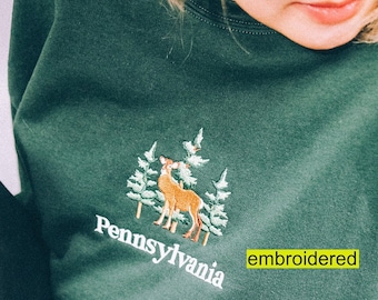 Pennsylvania Crewneck sweatshirt Embroidered