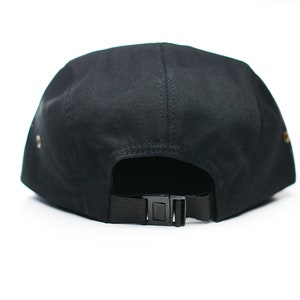 black suede 5 Panel hat image 7