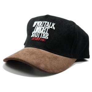 Corduroy hat vintage 5 panel snapback cap