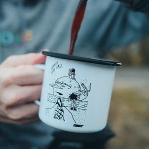 Coffee outdoor camping enamel mug