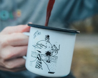 Coffee outdoor camping enamel mug