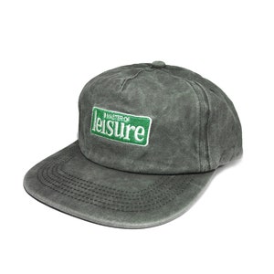 Washed 5 panel snapback hat