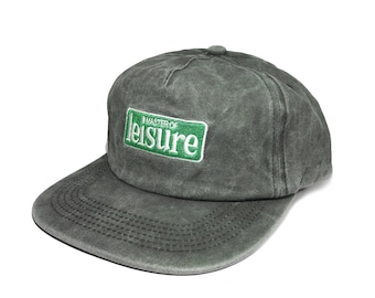 Washed 5 panel snapback hat