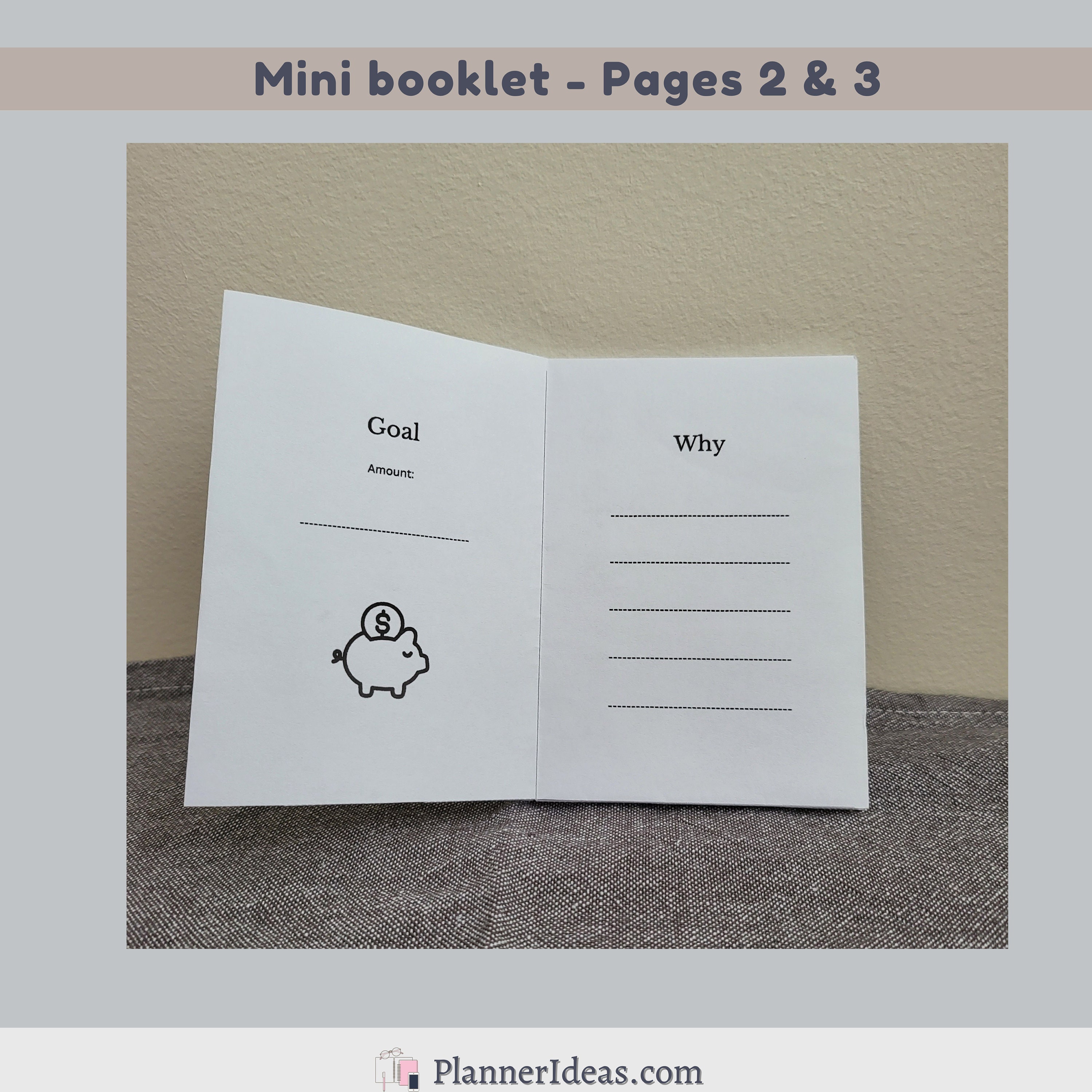 Foldable Printable Pocket Wallet Size Notebooks 100 Days Savings ...