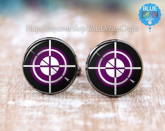 Mens Hawkeye Cufflinks Clint Barton Avengers Superhero Custom Geek Nerd Cufflinks Regalos Geekery Personalizados Enlace de Puño de boda para papás