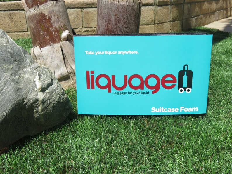 LIQUAGE 2PK. Travel Safe Suitcase Foam for Your Wine or Spirits