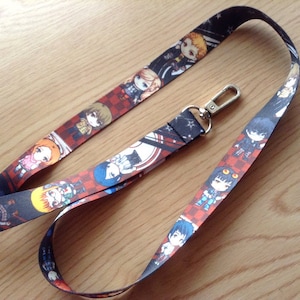 Persona lanyard, double sided lanyard, anime lanyard, lanyard, cute lanyard, akira lanyard, goro lanyard, futaba, ann, ryuji image 2