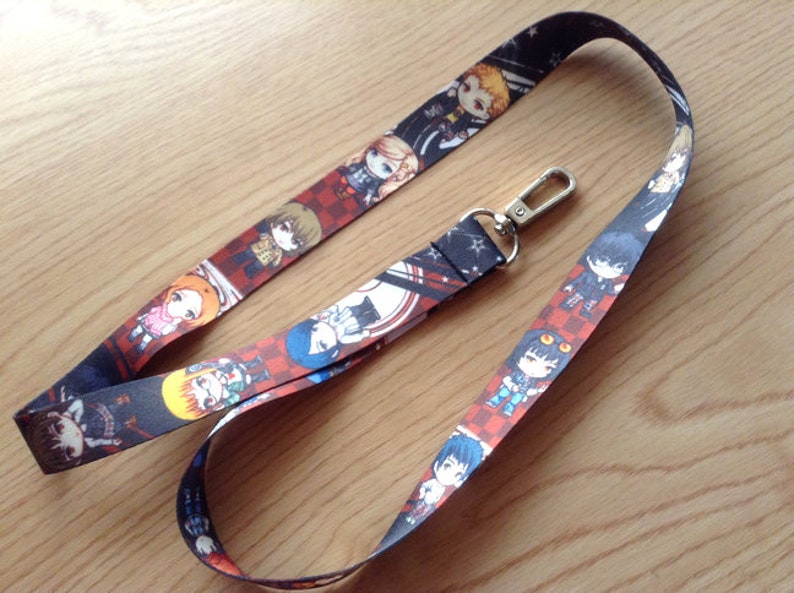 Persona lanyard, double sided lanyard, anime lanyard, lanyard, cute lanyard, akira lanyard, goro lanyard, futaba, ann, ryuji image 2