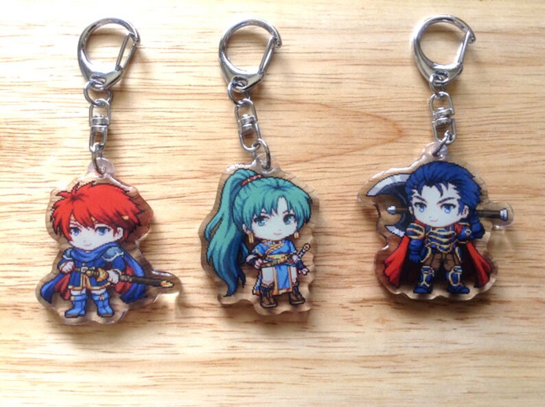 Fire Emblem Acrylic Keychains Fire Emblem Keychain Hector Etsy