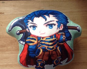 Fire Emblem Hector Pillow, Double sided, Hector plushie pillow, Hector Plush pillow, Hector Stuffed pillow, anime pillow, anime plush