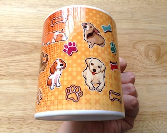 Honden mok, Hond keramische mok, Leuke hond mok, 11 oz mok, hond koffie mok, corgi mok, hond lover cadeau, teckel mok, labrador mok, bulldog mok