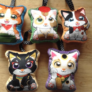 Cat Mini Pillow, Double sided, Mini Cat plushie pillow, pillow keychain, Cat Plush pillow, Cat Stuffed pillow, Animal pillow, Cat lover gift