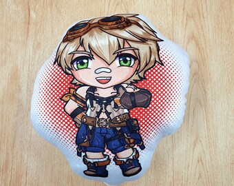 Genshin Impact Bennett pillow, Bennett plush, Bennett, genshin impact, chibi, anime pillow, Stuffed pillow, persona plush, Double sided