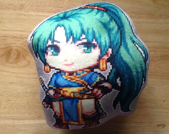 Fire Emblem Lyn Pillow, Fire Emblem Lyndis, Lyn plushie, fire emblem plush, anime pillow, Stuffed pillow, persona 3 plush, Double side