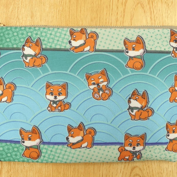 Shiba Inu pouch, Dog zipper pouch, Shiba Inu case, Shiba Inu, Dog pouch, Travel pouch, Coin purse, Pencil case, Makeup bag, Cute pouch