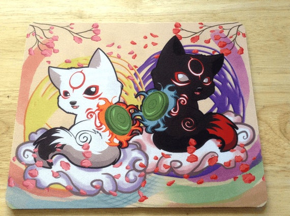 Okamiden Mousepad Chibiterasu Mousepad Amaterasu Okami 