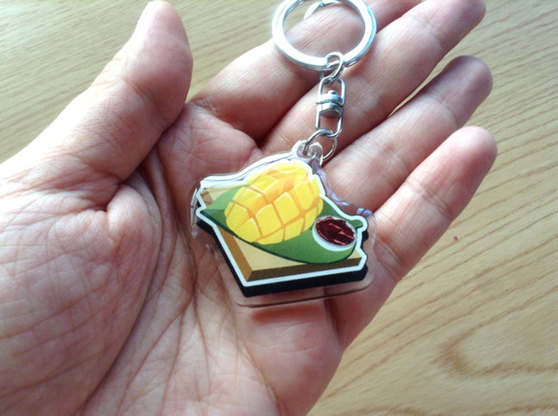 Filipino Food Acrylic Keychain Pinoy Food Keychains Dessert Etsy