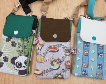 Leuke telefoontas, Filipijns eten, Panda telefoontas, Shiba Inu mobiele mobiele telefoon crossbody tas