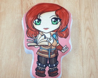 Triss Pillow, Triss, Triss plushie, anime pillow, Stuffed pillow, Triss Merigold, Triss plush, Double sided plush