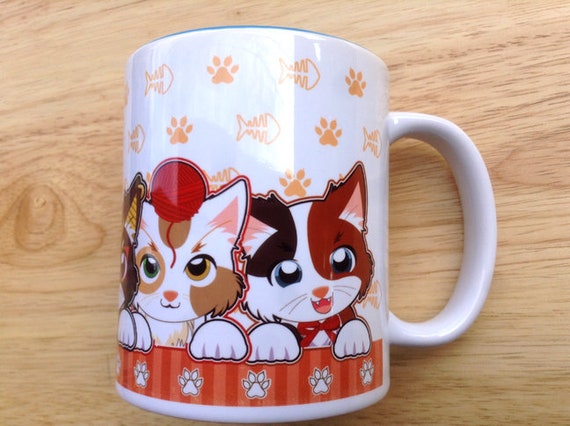 Taza personalizada para gatos, taza de cerámica para gatos, taza