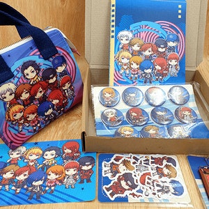 Persona 3 Gift Set, Persona 3 Bundle Set, anime gift set, anime bundle, holiday gift set, persona 3 charm, persona 3 pins, persona 3 sticker