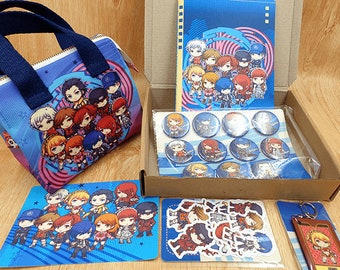 Persona 3 Gift Set, Persona 3 Bundle Set, anime gift set, anime bundle, holiday gift set, persona 3 charm, persona 3 pins, persona 3 sticker